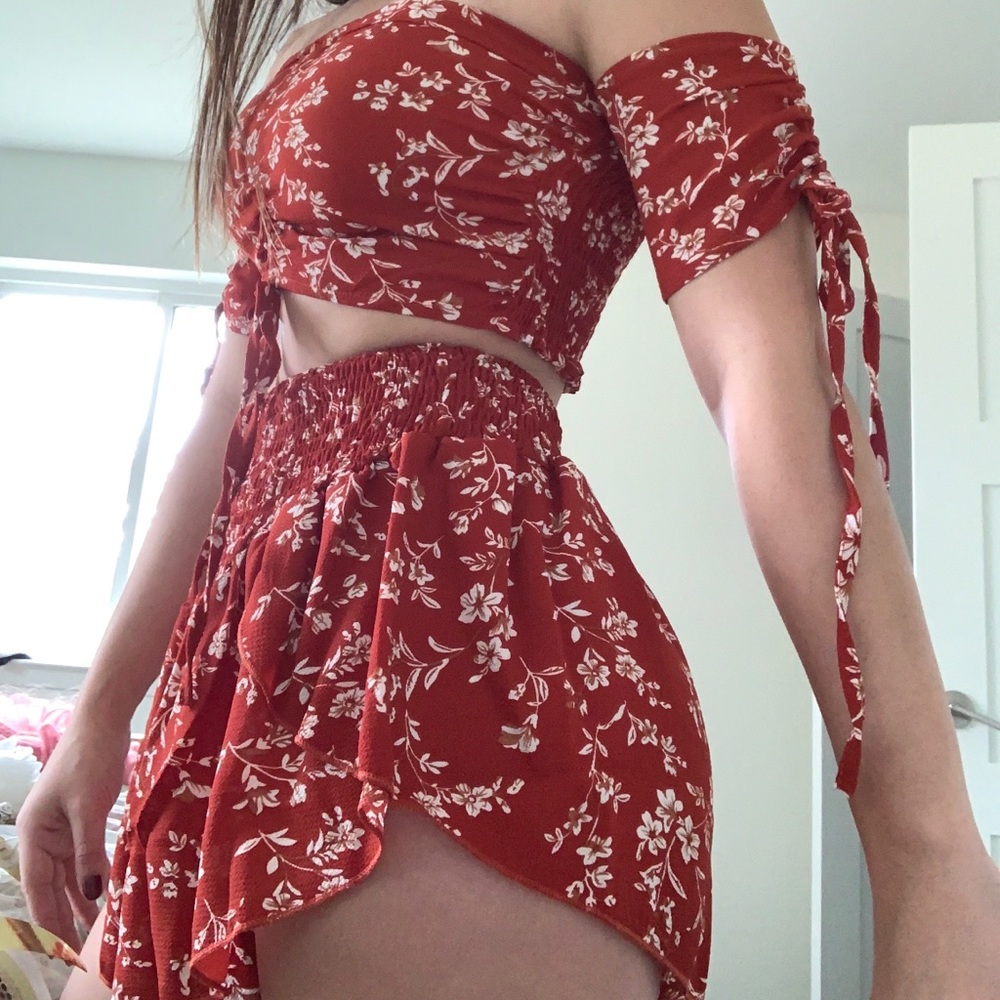 Zaful two piece red set. Brand new